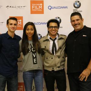Dan Jagels, Brooklyn Haley, Adam Fazel and Thomas Haley at the San Diego Film Festival for the screening of THIRTEEN.