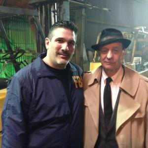 Thomas Haley and Basil Hoffman on the set of DEAD DROP