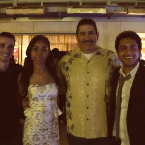 Thomas Haley with Brooklyn Haley, Dan Jagels and Adam Fazel at the Awards party of the SAN DIEGO FILM FESTIVAL