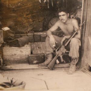 SGT RIGOBERTO ORDAZ takes a break after a major battle in the coastal Central Highlands of Vietnam The battle lasted two weeks This and many other battles and firefights in 196768 is the subject of a memoir book and documentary