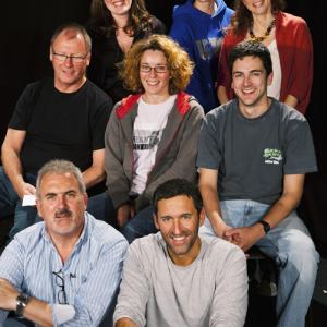 With the cast of Multiple Choice at Edinburgh International Festival Fringe, 2011