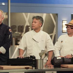 Still of Takashi Yagihashi and Thierry Rautureau in Top Chef Masters 2009