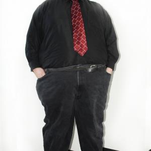 Black with red tie Body