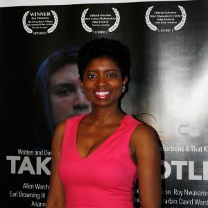 Nene Nwoko at The Take The Spotlight movie premier.