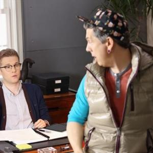 Still of Chris Parnell and Patrick Carlyle in Suburgatory 2011