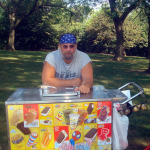 As the ice cream man in 'The Dirty Sanchez' 2013