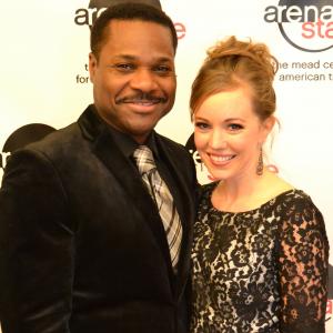Leads MalcolmJamal Warner and Bethany Anne Lind at Opening night of Guess Whos Coming to Dinner at Arena Stage