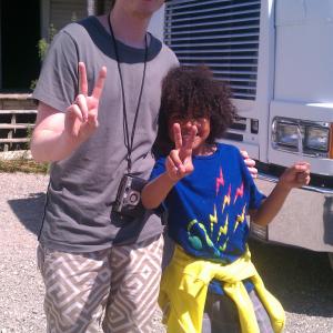 Nick with DA Wallach of the indie band CHESTER FRENCH for the music video Glowing directed by TYLER THE CREATOR