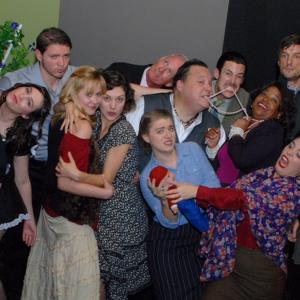 The cast of The Continuing Adventures of Sherlock Holmes Opening Night February 6 2015