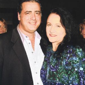 with John Fiore of The Sopranos, at Safe Passage fundraiser at the Jim Myron estate in Hollywood, 2005