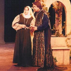 as Lady Montague, with John Bolen in Romeo & Juliet - Huntington Beach Playhouse 1996