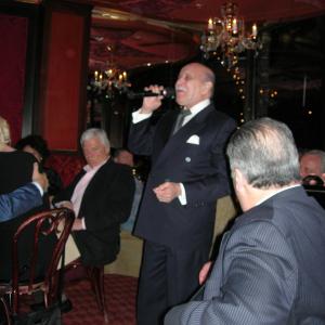 SINGING AT CLUB A STEAKHOUSE, NYC.