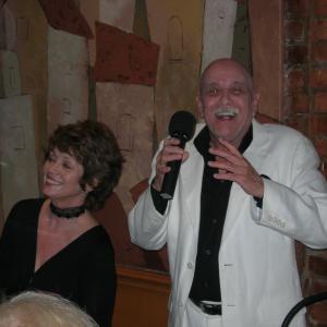 PERFORMING AND HAVING FUN WITH JAZZ GREAT, KATHLEEN LANDIS AT IRVING FIELDS 95th. BIRTHDAY PARTY. 8/4/10