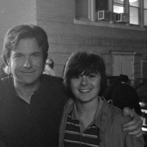 Jason Bateman and Kyle Donnery on the set of The Family Fang