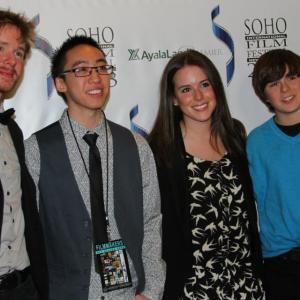 Ryan O'Callaghan, Justin Ho, Victoria Maria and Kyle Donnery at the SOHO Film Festival