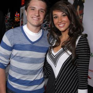 Genevieve Helm and Josh Hutcherson attending the Four Christmases Premiere