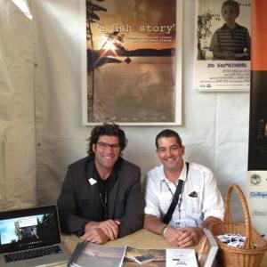 Sam Roberts with Director Matt Birman at Intl Family Family Film Festival  Raleigh Studios  May 2013