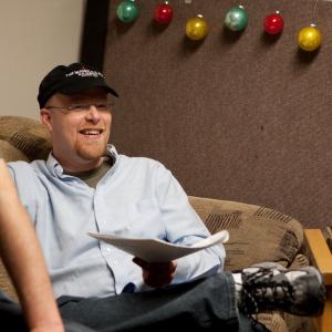 ProducerDirector Christopher Shawn Shaw during rehearsal for a scene on SKIP LISTENING
