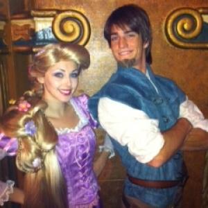Danielle Towne as Rapunzel in Tangled at the El Capitan Theater