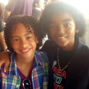 Jaden Betts with Jaden Martin at the 2013 Sweet Suite charity event for Juvenile Arthritis