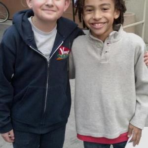 Jaden Betts with Donny McStuffins best friend Luca Buddy Handleson who now plays Wendell on Wendell and Vinnie