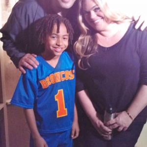 Jaden with Greg Grunberg and Rebecca Field on The Client List