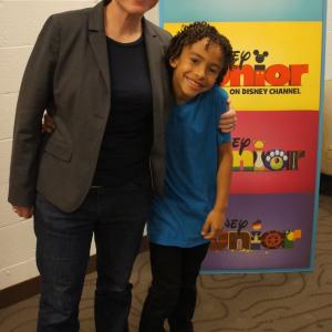 Jaden with Emmy Award winner Chris Nee CreatorExecutive Producer of Disney Jrs DOC MCSTUFFINS
