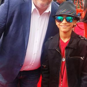 Jaden Betts with Kevin Chamberlain from Jesse at the 2015 Radio Disney Music Awards
