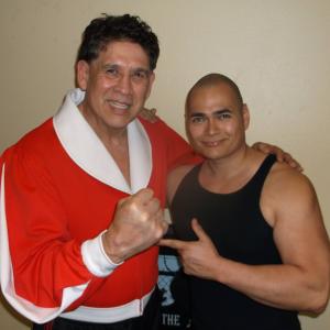 Working with the living legend and former WWF Superstar Tito Santana.