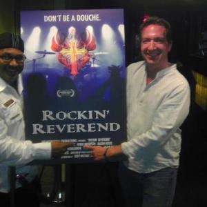 with Rafael Enrique Santiago at the world premiere of Rockin Reverend
