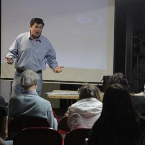 JJ Rogers teaching the Director class at the 168 Film Festival