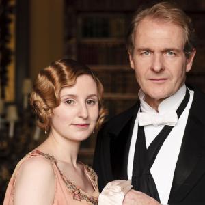 Still of Robert Bathurst and Laura Carmichael in Downton Abbey (2010)