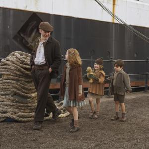 Still of Liam Cunningham Lauren Malone Gloria Cramer Curtis and Charlie Whelehan in Noble 2014