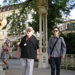 Actor Jacques Languirand and director Martin Villeneuve at Karlovy Vary 2012