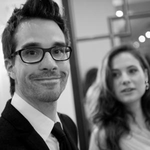 Director Martin Villeneuve and actress Caroline Dhavernas at the World Premiere of 