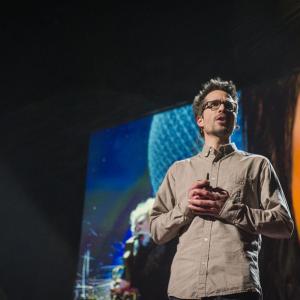 Filmmaker Martin Villeneuve at TED2013 in Long Beach, California.