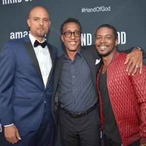 Cleavon McClendon, Andre Royo and Ben Watkins at event of Hand of God (2014)