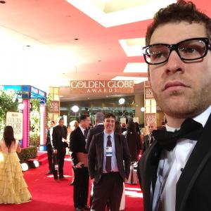 Matt Schichter on the Golden Globes red carpet.