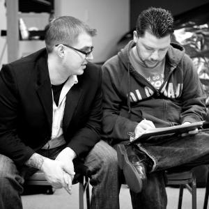 Writer/Director James D. Schumacher III and Cinematographer/Producer Timothy Gaer on the set of 