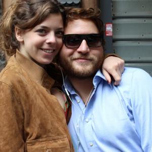 Alessandra Pacifico and Tommaso Sacco on the set of Double Swing