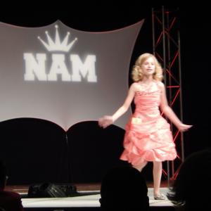Singing at the National American Miss nationals in Hollywood