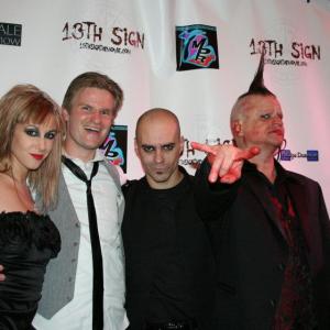 Red Carpet Premiere Photo Op with cast members of 13th Sign featuring lead singers of MUSHROOMEAD and Alicia Deven Clark
