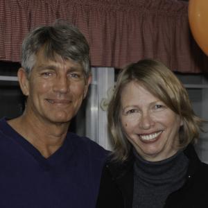 Actor Eric Roberts with costume designer Kjirstin Youngberg at a party on the set of The Wayshower.