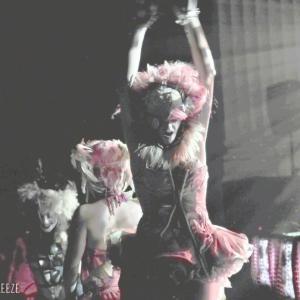 Andrea Wheeler performing with Lucent Dossier  KCRW Masquerade Ball October 2011