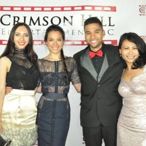 The cast of Redemption 101 during the red carpet premiere.