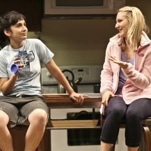 Molly Ephraim and Lili Fuller in Bad Jews at The Geffen Playhouse