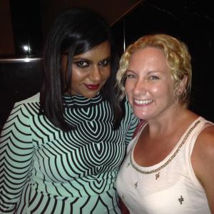 With Mindy Kaling at a Fox event