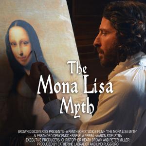 Promotional poster for The Mona Lisa Myth Raffaela plays Mona Lisa in the film narrated by Morgan Freeman