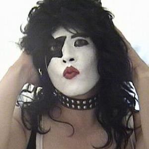 Wayne W. Johnson dressed up as The Starchild, Paul Stanley, from KISS before a Tribute to KISS performance.