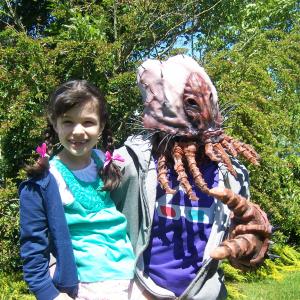 R.L. Stine's The Haunting Hour Television Series Creature Feature June 2011 Eliza with The Tick Monster